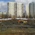 Очистка малого Солнцевского пруда, март 2006